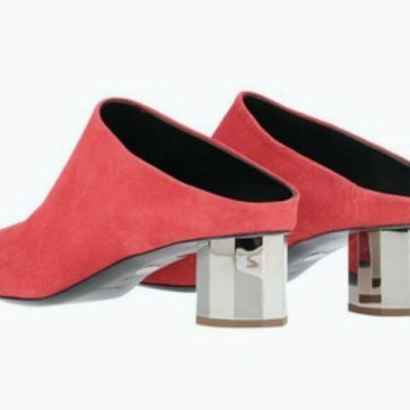 Proenza Schouler Suede Mules Red size 6 - Picture 3 of 5